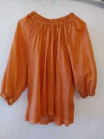 Blouse teinte à la garance (couleur un peu rouille)