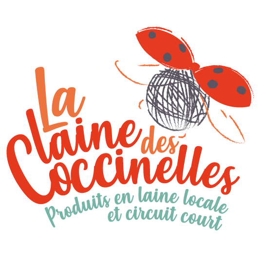 Logo de la marque de produits en laines locales La Laine des coccinelles