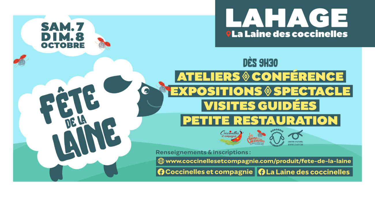 Fête de la laine les 7 et 8 octobre à Lahage (Gaume)