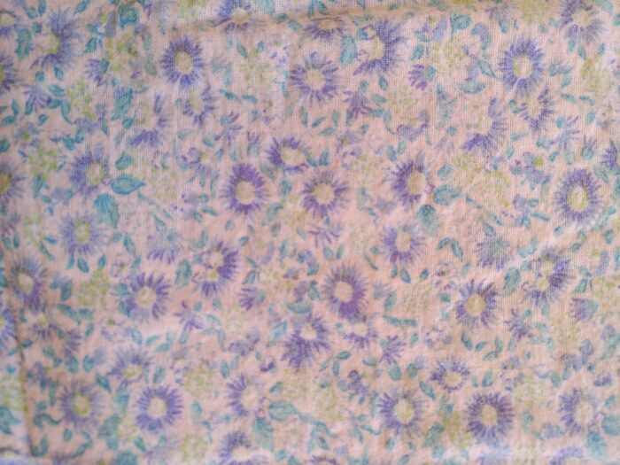 Tissu extérieur de la marmite norvégienne - Marmitou en drap recyclé imprimé de petites fleurs bleues