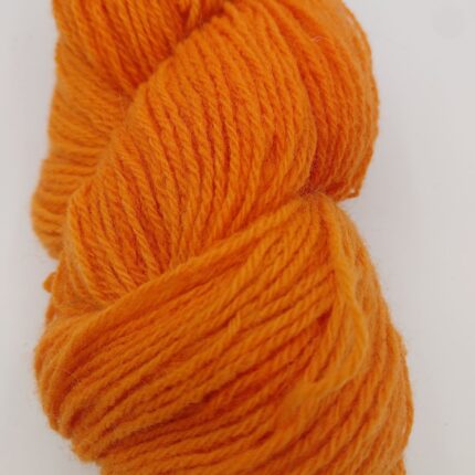 Laine française bio couleur orange