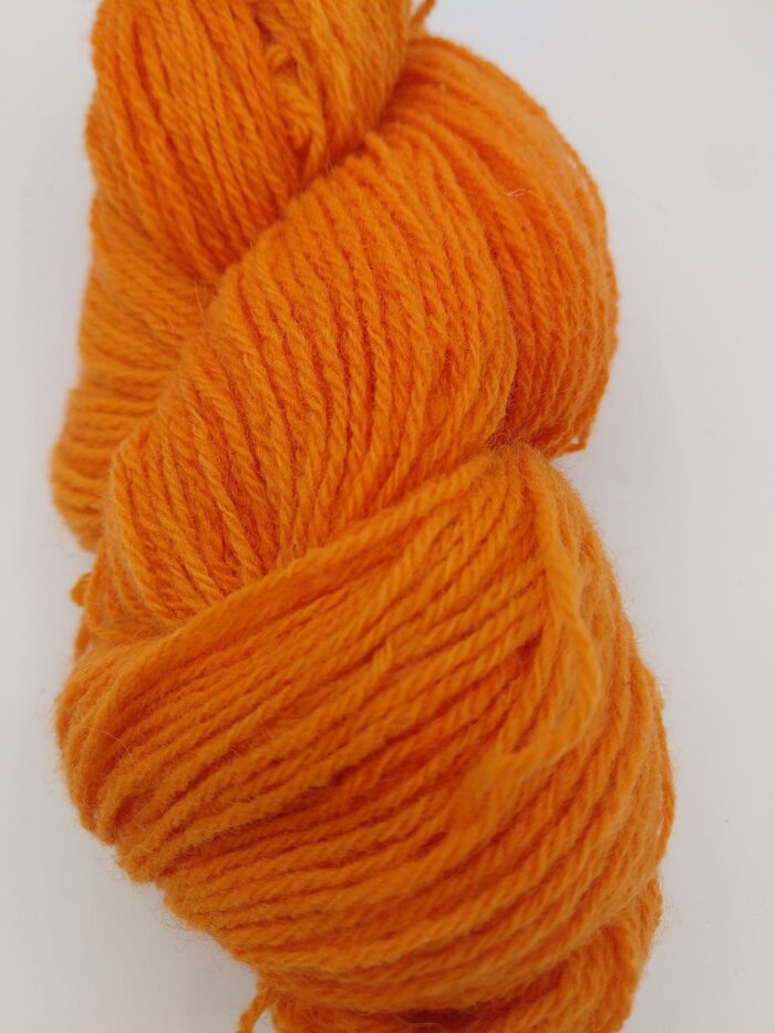 Laine française bio couleur orange