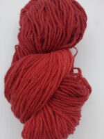 Laine française bio couleur fraise cuite