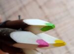 Trio de crayons surligneurs fluo. Artisanat en saule des Landes