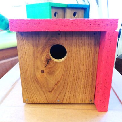 Nichoirs à oiseaux en bois recyclé durable