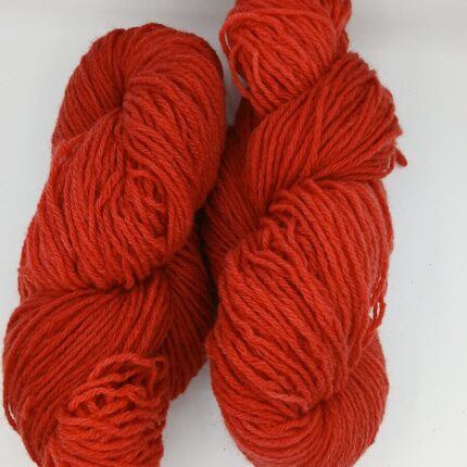 Rouge corail - Fil 3 brins - Fingering - Aiguilles +-4
