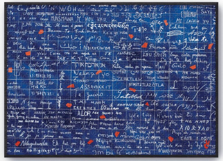 Puzzle pour dire je t'aime dans toutes les langues