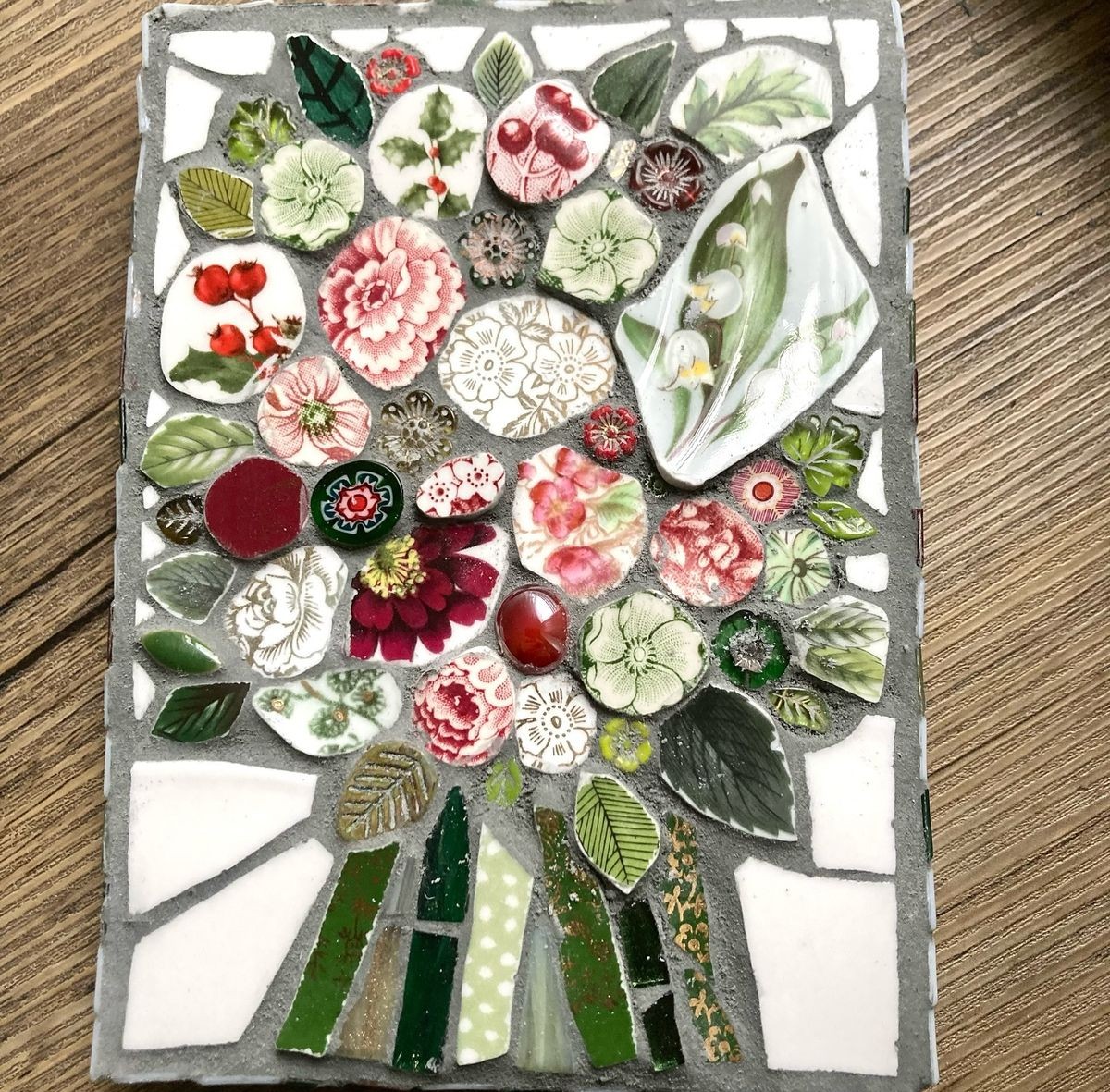 Atelier de création d'un bouquet en mosaïque, en Gaume