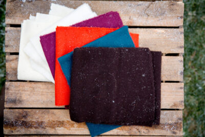 Tissu pure laine noir